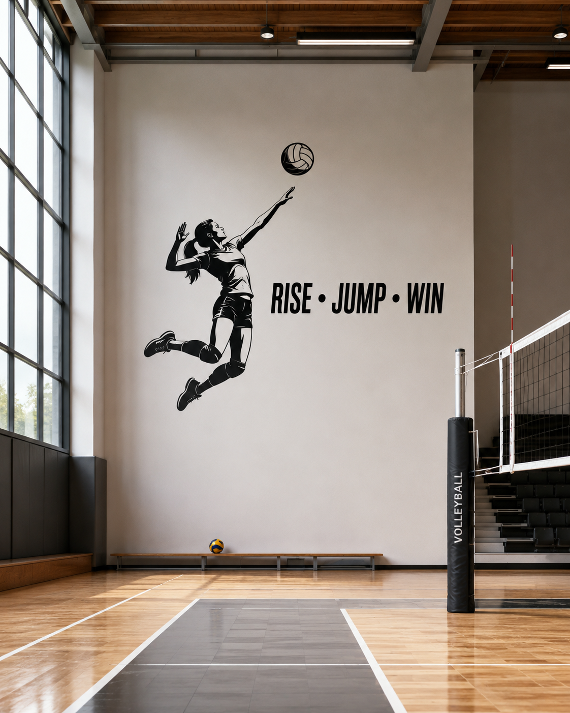 Voleybol Duvar Sticker