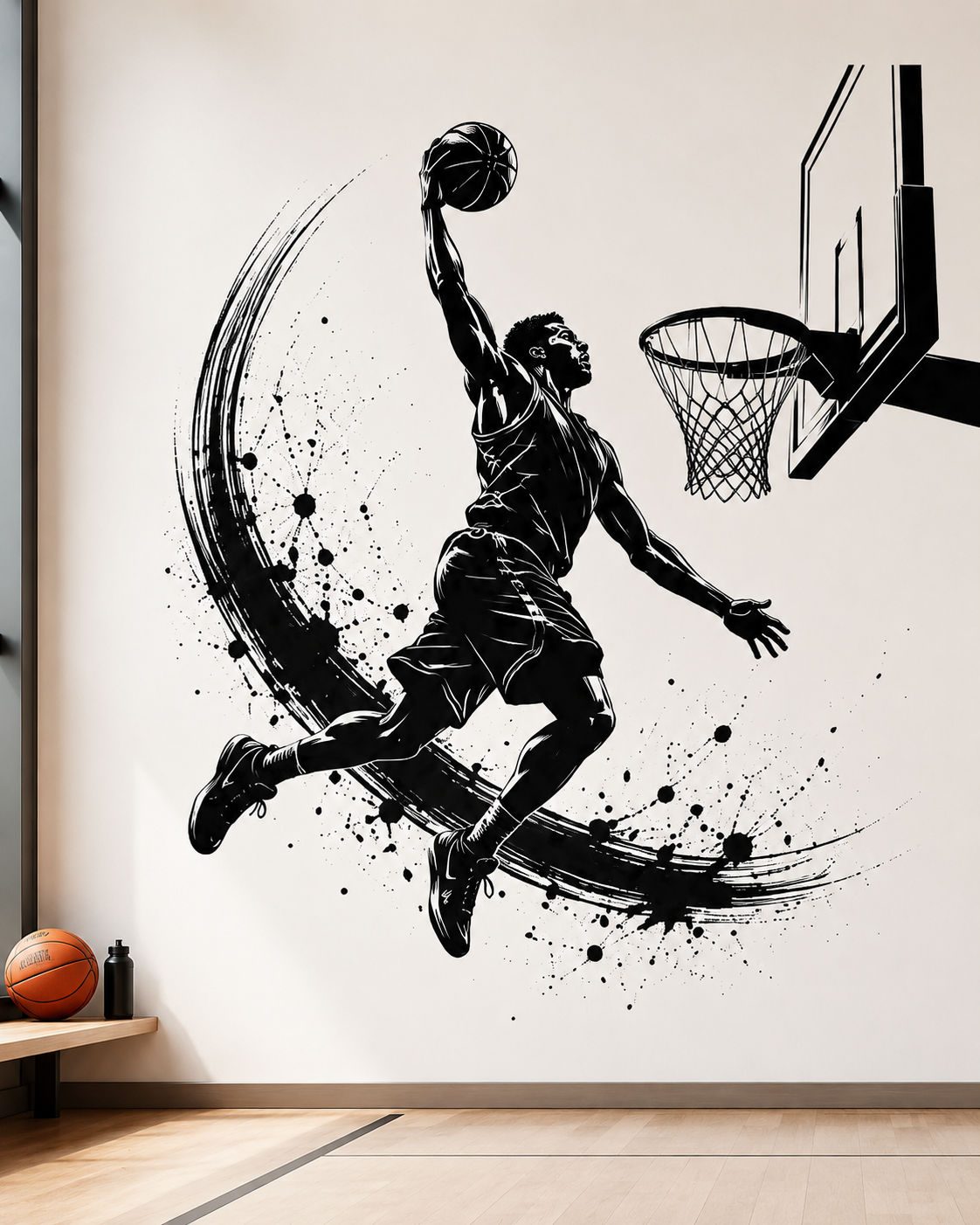 Basketbol Duvar Sticker