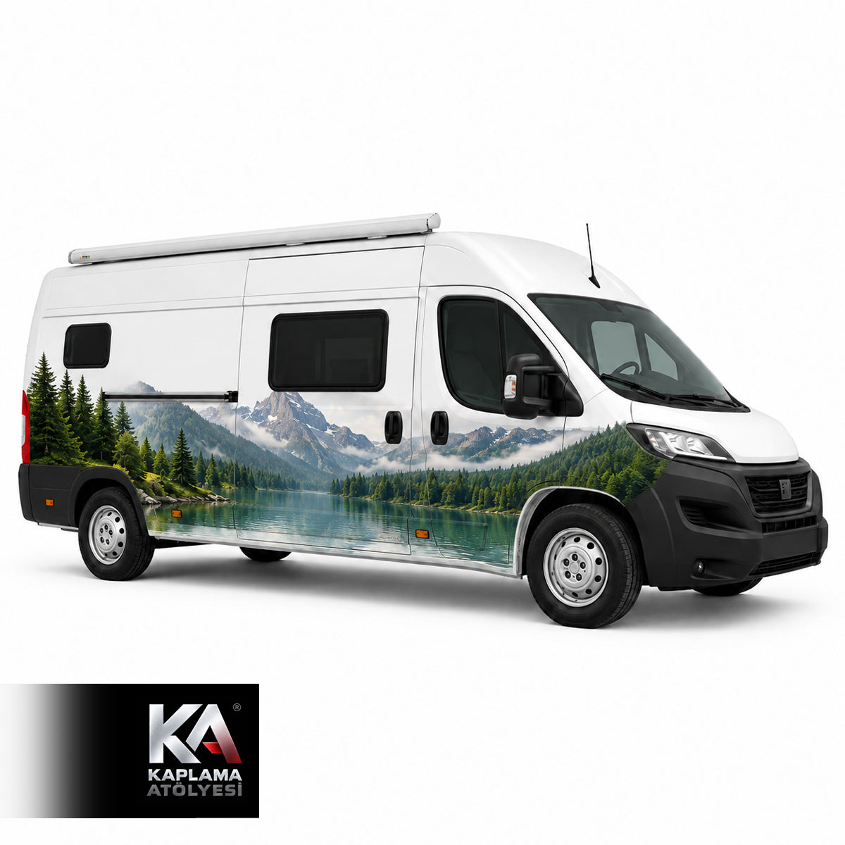 Alp Gölü Manzaralı – Motokaravan Kaplama Folyosu