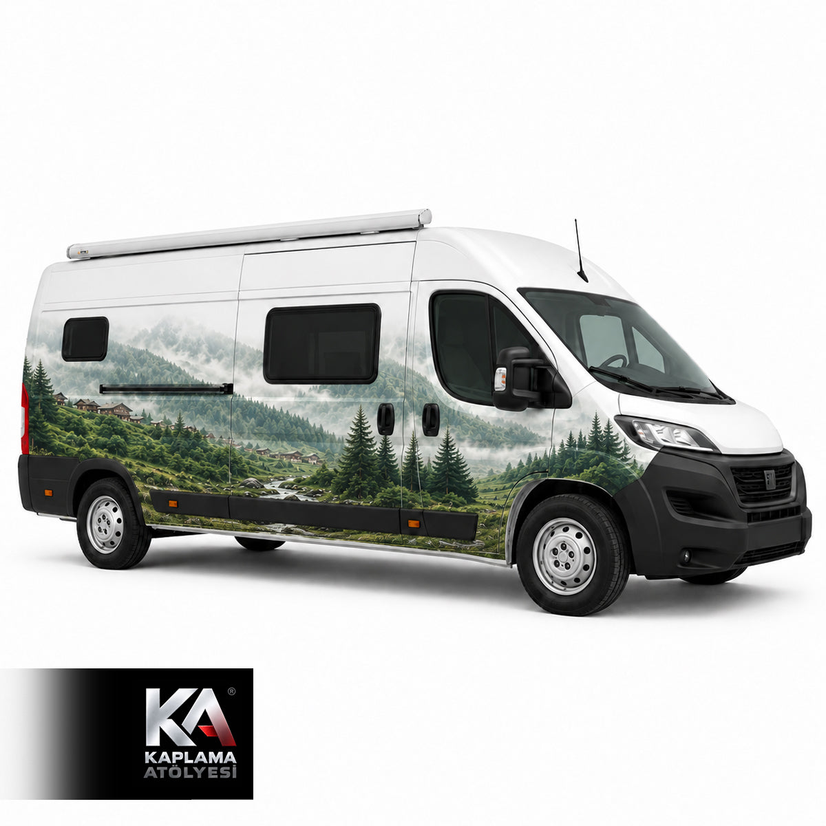 Yayla Manzaralı – Motokaravan Kaplama Folyosu