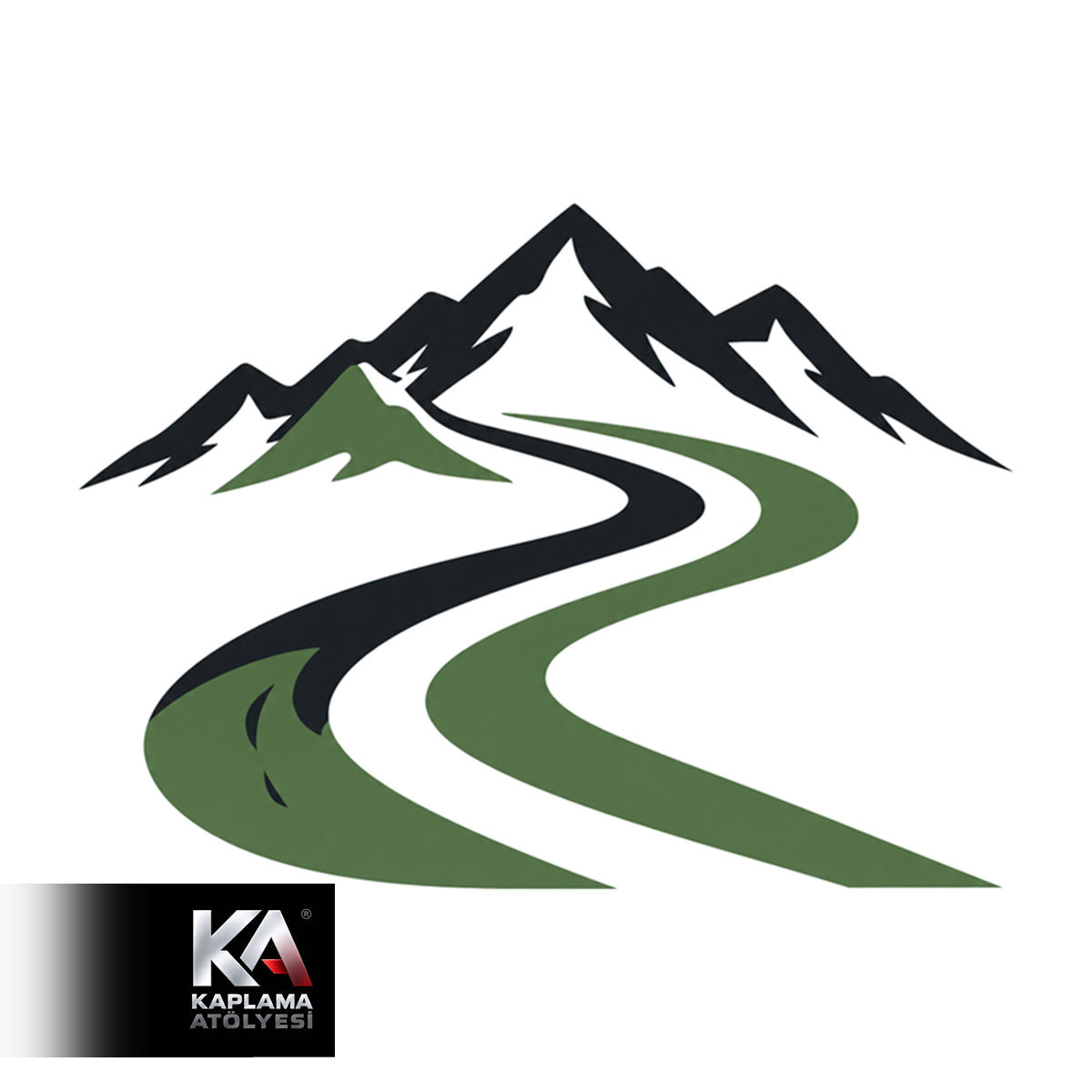 Dağ ve Yol Karavan Sticker