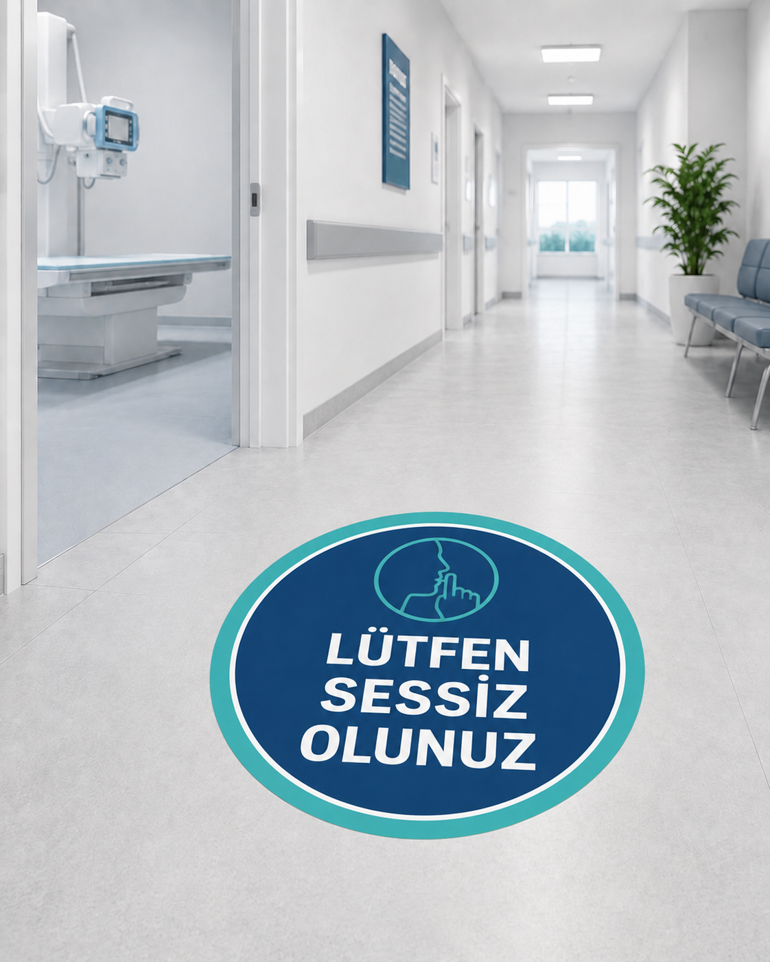 Lütfen Sessiz Olunuz Sticker