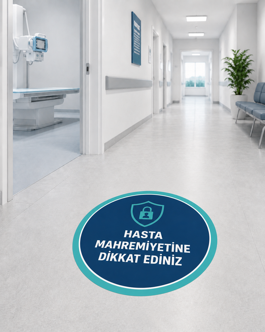 Hasta Mahremiyetine Dikkat Ediniz Sticker