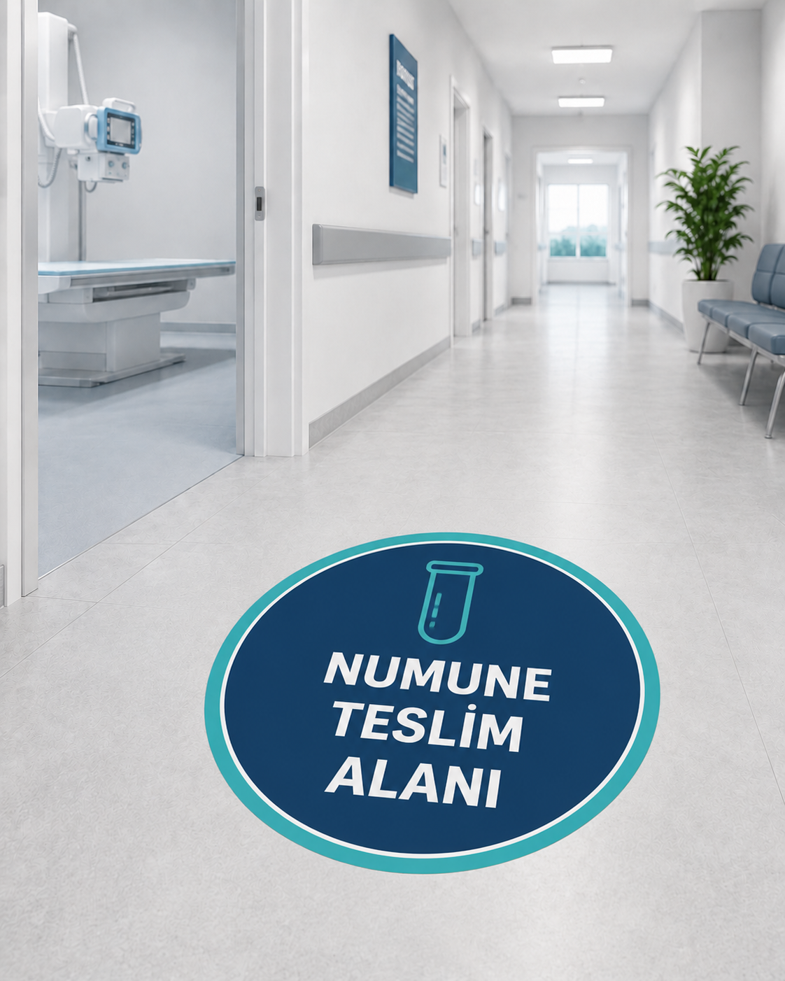 Numune Teslim Alanı Sticker