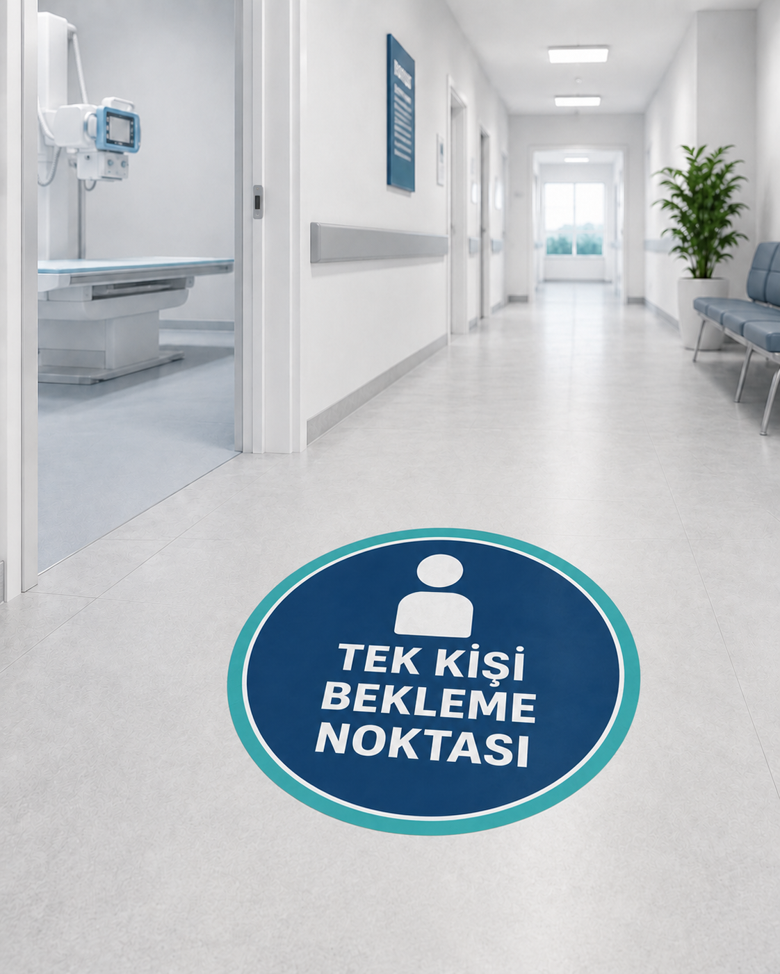 Tek Kişi Bekleme Odası Sticker