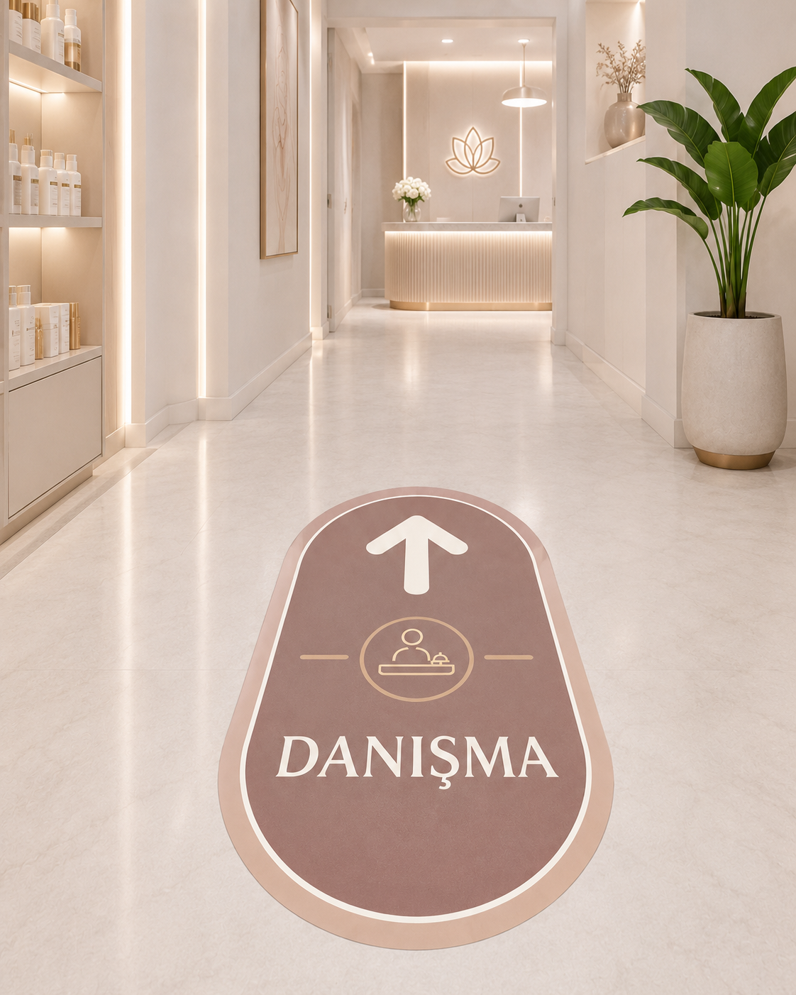 Danışma Yön Zemin Sticker