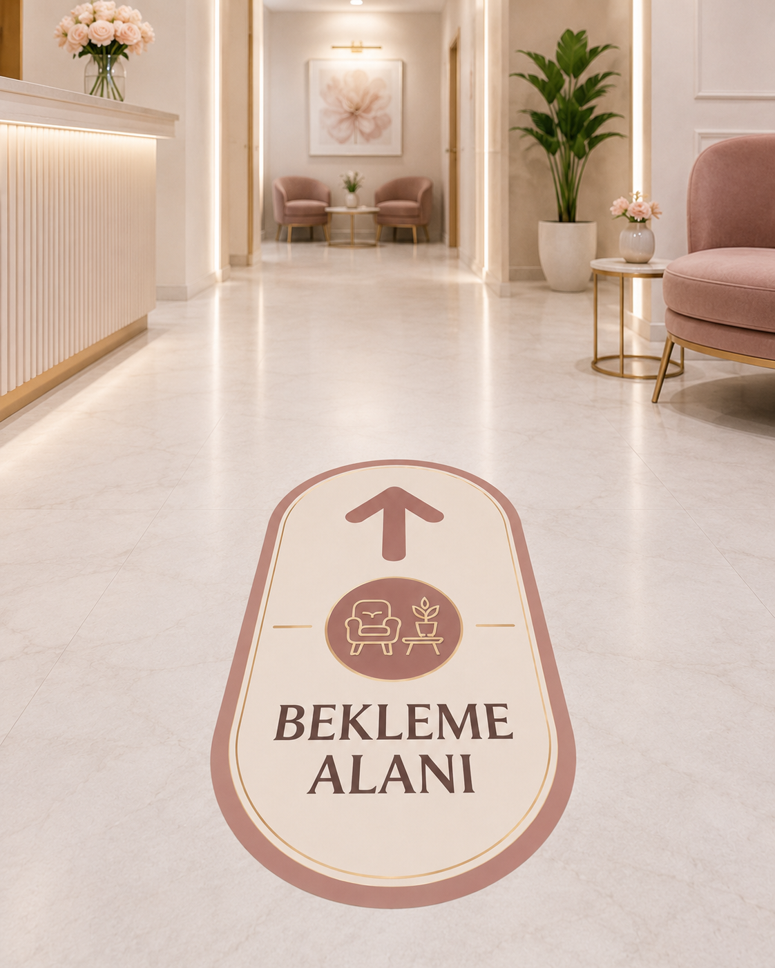 Bekleme Alanı Zemin Sticker