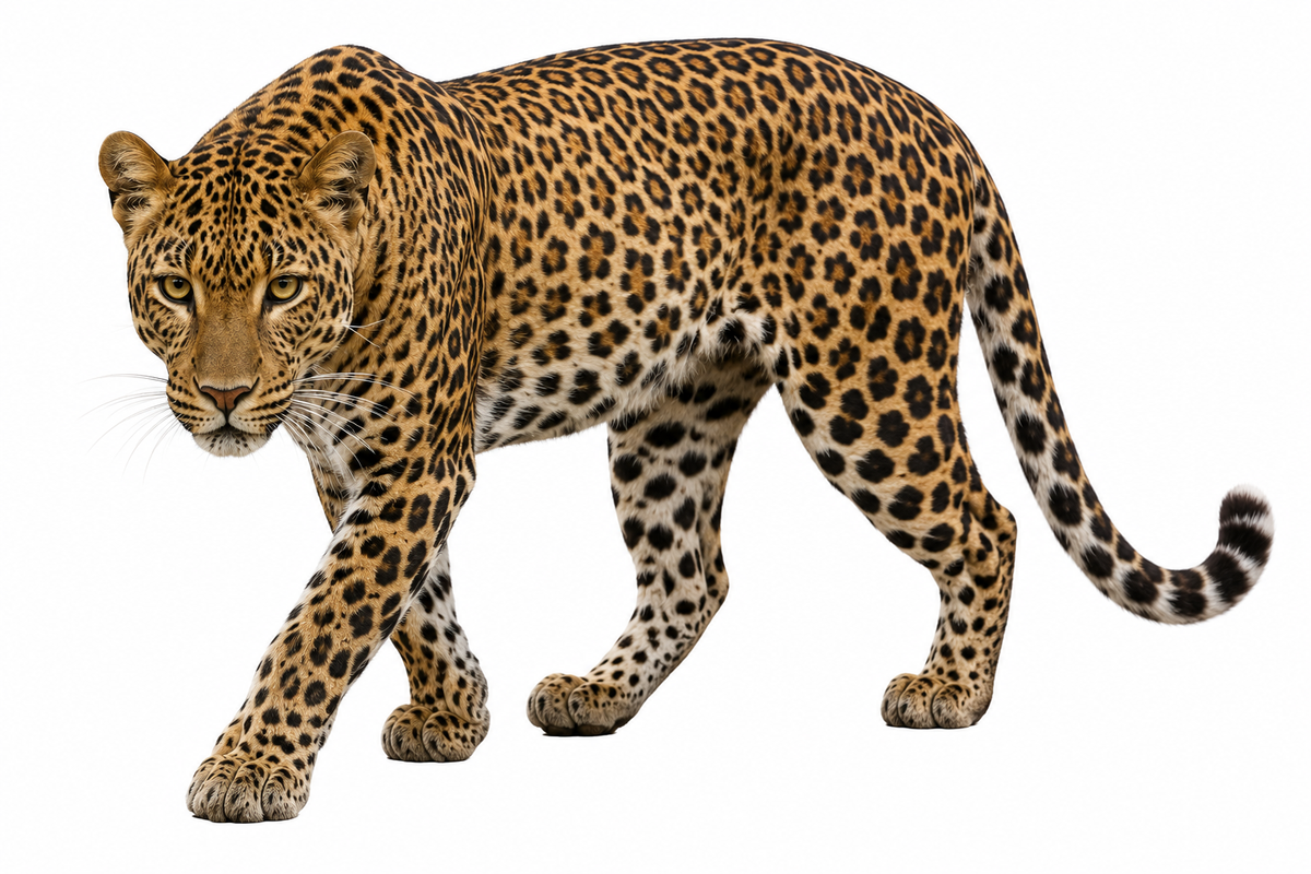 Leopar duvar sticker