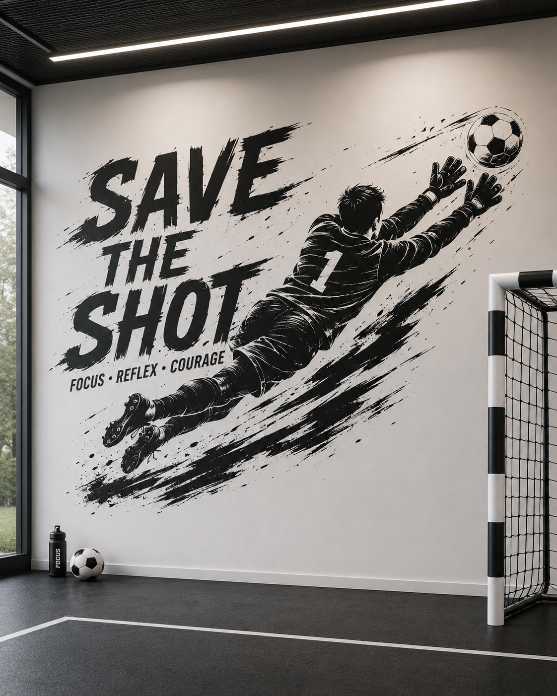 Futbol duvar sticker