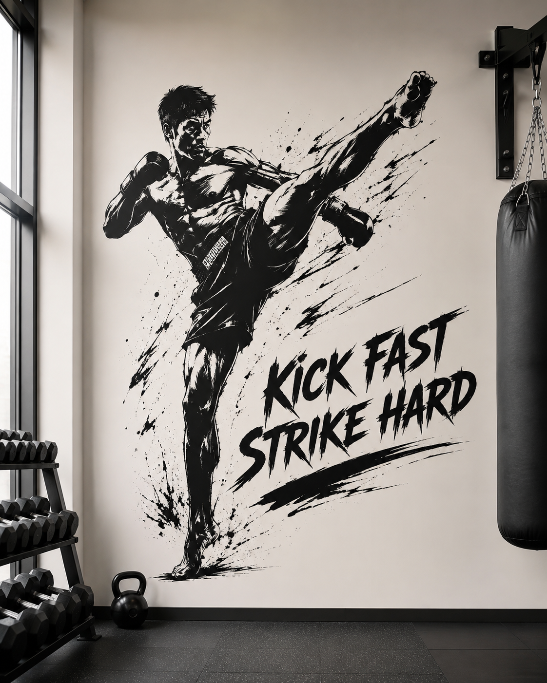 Muay Thai Duvar Sticker