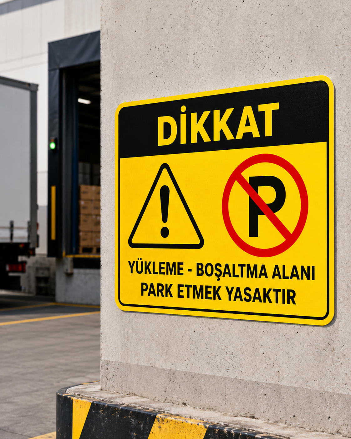 Yükleme Boşaltma Alanı Park Etmek Yasaktır Sticker