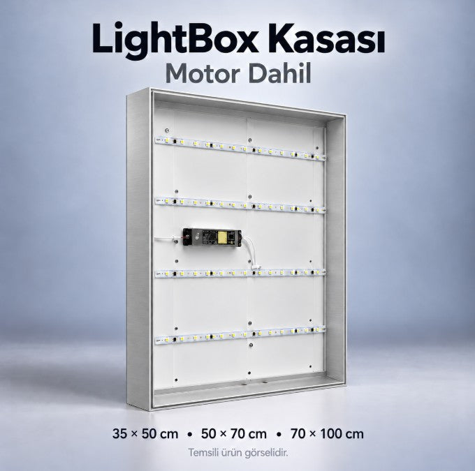 LightBox Kasası - (Motor Dahil)