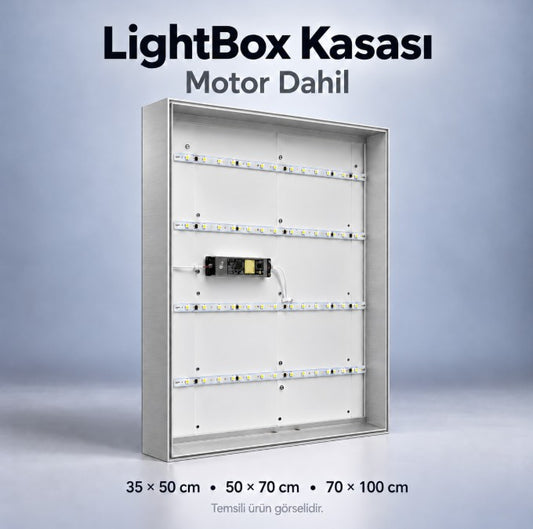 LightBox Kasası - (Motor Dahil)