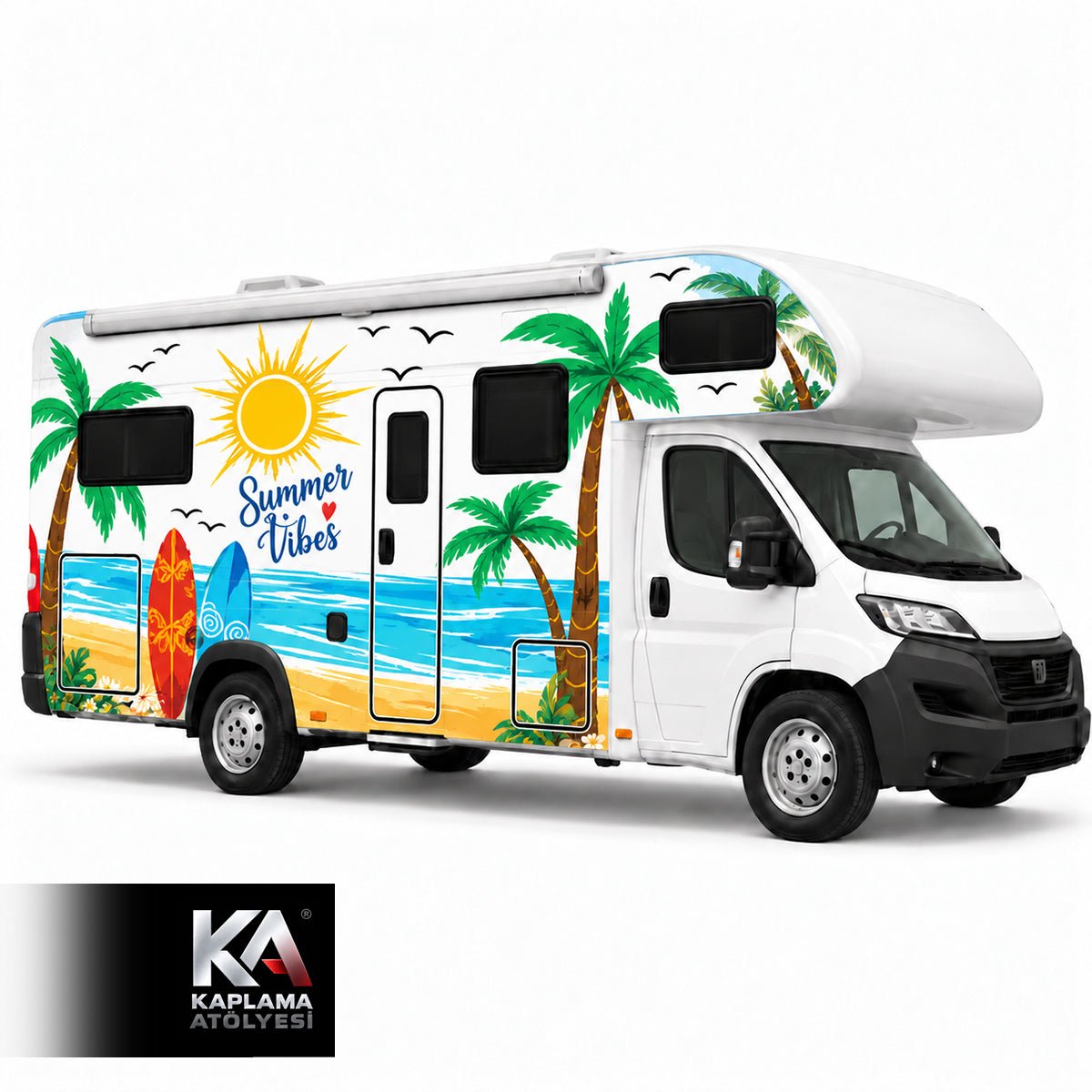 Tropikal Sahil – Alkovenli Motokaravan Kaplama Folyosu
