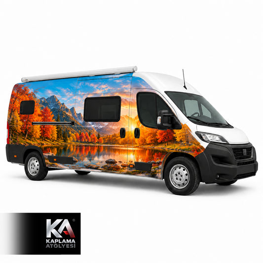 Sonbahar Manzaralı – Motokaravan Kaplama Folyosu
