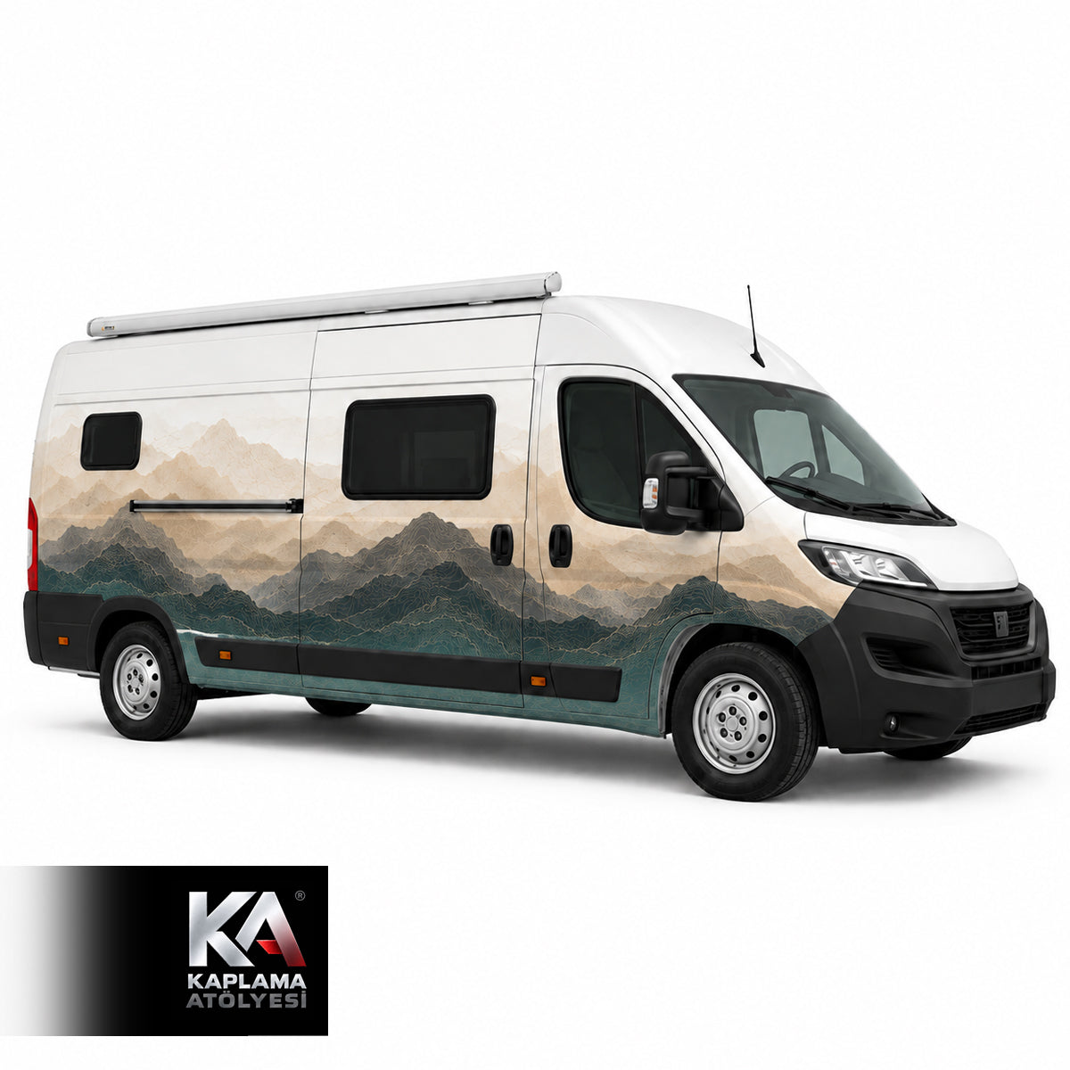 Tropik Dağ Manzaralı – Motokaravan Kaplama Folyosu