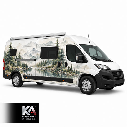 Suluboya Doğa Manzaralı – Motokaravan Kaplama Folyosu