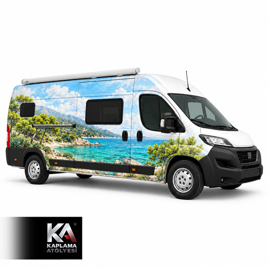 Kayalık Orman Kıyısı – Motokaravan Kaplama Folyosu