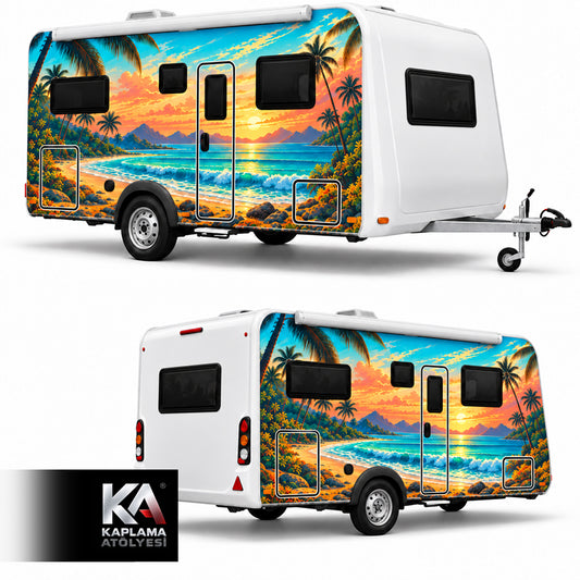 Kızıl Göl Manzaralı – Çekme Karavan Kaplama Folyosu