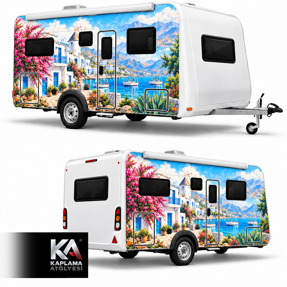 Ege Kasabası – Çekme Karavan Kaplama Folyosu