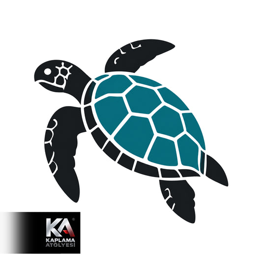 Caretta Kaplumbağa Kamp Doğa Sticker