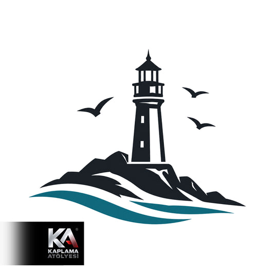 Deniz Feneri Kamp Doğa Sticker