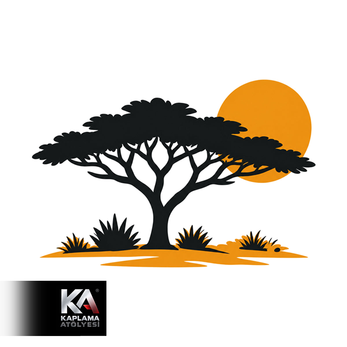 Safari Akasya Temalı Kamp Doğa Sticker
